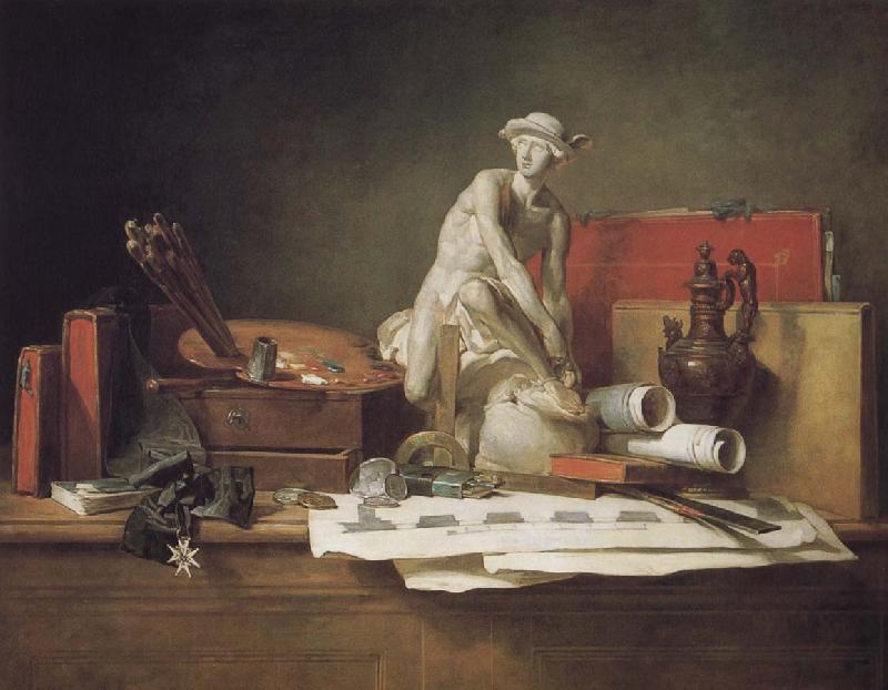 Jean Baptiste Simeon Chardin And draw a Medal oil painting image